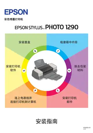 EPSON爱普生STYLUS PHOTO 1290 安装指南
